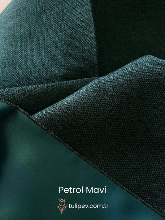 Petrol Mavi Blackout Perde