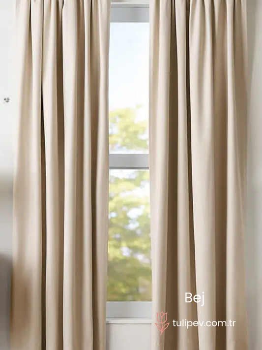 Bej Blackout Perde
