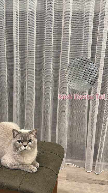 Kedi Dostu Tül Perde